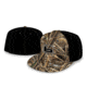 Banded Fitted Flat Bill Cap, MAX5/Black B03504