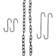 Barebones Cowboy Grill S-Hook Set, 50cm Chains, CKW-474