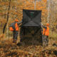 Barronett Blinds Insight, See-Through Hunting Blind, View-Through Fabric, Silent Shooting Windows, Bloodtrail Backwoods, 68in x 71in x 71in, Bloodtrail Backwoods, 2-Person, NS200BW