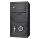 Barska 0.72/0.78 Cubic Ft Locker Depository Safe, Black, Large, AX13310
