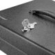 Barska 12 inch Standard Fold Out Cash Box with Key Lock, Black, Small CB13052
