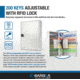 Barska Adjustable Key Cabinet, RFID Lock, Gray, Medium, CB13716
