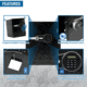 Barska FV PRO 600 Biometric Keypad Fire Resistant Safe
