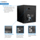 Barska Standard Keypad Depository Safe, Black AX11932