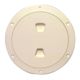 Beckson Marine 6" Smooth Center Screw-Out Deck Plate - Beige, DP60-N