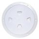 Beckson Marine 8" Smooth Center Screw-Out Deck Plate - White, DP80-W