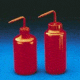 Bel-Art Red Wash Bottles, Low-Density Polyethylene 116500008