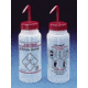 Bel-Art Safety-Vented Labeled Wash Bottles, Low-Density Polyethylene, Wide Mouth 116422638 500 Ml (16 oz.) Capacity