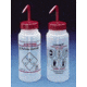 Bel-Art Safety-Vented Labeled Wash Bottles, Low-Density Polyethylene, Wide Mouth 116430222 250 Ml (8 oz.) Capacity