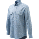 Beretta Men's Serengeti Linen Shirt Lgt Blue 17.5 Neck/44lng