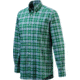 Beretta Mens Drip Dry Shirt,Green/Blue Check,S LU210T0707076GS