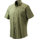 Beretta Mens Drip Dry Short Sleeve Shirt, Green Check, Extra Large LU520075170788XL