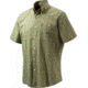 Beretta Mens Drip Dry Short Sleeve Shirt, Green Check, Large LU520075170788L