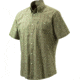 Beretta Mens Drip Dry Short Sleeve Shirt, Green Check, Medium LU520075170788M