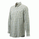Beretta Mens Seersucker Button-Down Long Sleeve Plaid Shirt,White/Green,XL LU540T1072011BXL