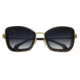 Bertha Delphine Handmade in Italy Sunglass - Womens, Black, One Size, BRSIT108-1