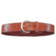 Bianchi B9 Fancy Stitched Belt - Plain Tan/Suede, Brass 12301