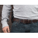 Bigfoot Gun Belts Untamed Series 1.5in Wide Leather 14oz Gun Belt w/ No Core - Men's, 42in, Brown, Stainless Steel Buckle, GB14-42-BR-SS