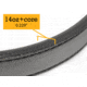 Bigfoot Gun Belts Untamed Series 1.5 Wide Leather 14 Oz Gun Belt - With Steel Core, 32 Inch, Flat Black, Black, GB14C-32-BL-FB-D