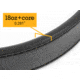 Bigfoot Gun Belts Untamed Series 1.5 Wide Leather 18 Oz Gun Belt - With Steel Core, 60 Inch, Stainless Steel, Black, GB18C-60-BL-SS