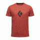 Black Diamond Climb Icon Logo Mens Short Sleeve Tee Shirt, Brick, Small, APM3QN605SML1