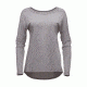Black Diamond Gym Womens Pullover, Nickel, Medium, APE7G9105MED1