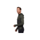 Black Diamond SLTN Wool Bslyr Half Zip Hoody - Mens, Black/Cypress, Large, AP7600229228LRG1