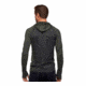 Black Diamond SLTN Wool Bslyr Half Zip Hoody - Mens, Black/Cypress, Large, AP7600229228LRG1