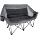 BLACK SIERRA EQUIPMENT Doublewide Padded Sofa, Black, M, DWCH2-004-BLK-BSE