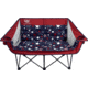 BLACK SIERRA EQUIPMENT Doublewide Padded Sofa, Red Stars/Stripes, DWCH-004S-RED-BSE