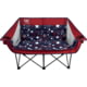 BLACK SIERRA EQUIPMENT Doublewide Padded Sofa, Red Stars/Stripes, DWCH-004S-RED-BSE