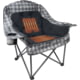 BLACK SIERRA EQUIPMENT Heated Fleece Comfort Cloud , Gray Check, QACH-017CFH-GRY-BSE