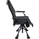 BLACK SIERRA EQUIPMENT HI-LINE Swivel Chair,Black, HCH-032-BLK-BSE