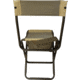 BLACK SIERRA EQUIPMENT High Back Shooter Stool,Tan, HCH2-025-TAN-BSE