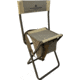 BLACK SIERRA EQUIPMENT High Back Shooter Stool,Tan, HCH2-025-TAN-BSE