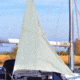 Blue Performance Triangle Sunshade - Medium, Medium, PC210
