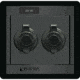 Blue Sea Systems 360 DC 12 V Twin Cig. Ltr. Socket Panel, Black BS-1472
