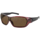 Bobster Bobster Aria Sunglasses, Gloss Clear Burgundy Frame, Brown Lens, BARI101