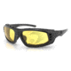 Bobster Chamber Sunglass, Gloss Blk, Anti-fog Yellow Lenses ECBR001Y
