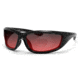 Bobster Charger Sunglass, Blk Frame, Rose Lenses ECHA001R
