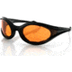 Bobster Foamerz Sunglass, Black Frame and Amber Lenses, ES114A: