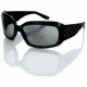 Bobster Highway Honey Sunglasses, Black w/ Smoke Grey Lenses 