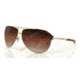 Bobster Snitch Aviator Sunglass, Gold Frame, Brown Gradient Lens ESNI004AR