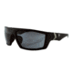 Bobster Whiskey Ballistic Sunglass, Matte Black Frame, Smoked Lens EWHI002
