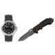 Boker USA Kalashnikov Libertad 2 Waterproof Watch, M Silikon Band &amp; FREE Kalashnikov 10 Tanto Folding Knife 09KAL503-KIT1