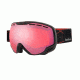 Bolle Emperor OTG Ski/Snowboard Goggles,Shiny Black and Red Loops Frame,Vermillon Lens 21114