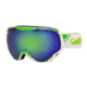 Bolle Emperor Ski/Snowboard Goggles,White and Lime Green Frame,Green Emerald Lens 21141