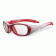 Bolle Kids Crunch Sport Protective Eyewear - White and Pink Frame,Clear Anti Fog/Scratch Lens 12003
