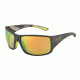Bolle Tigersnake Sunglasses, Matte Smoke/Green Frame, Brown Emerald Rectangle Oleo AF Lens, 12132