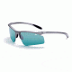 Bolle Warrant Interchangeable Lens Sunglasses, Plating Titanium Frame, Competivision Gun + Polarized TNS Lens 10751